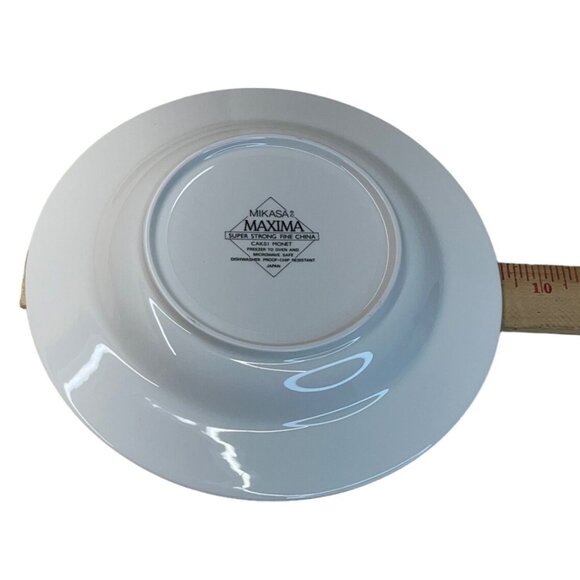 2 Mikasa Maxima CAK01 Monet Flat Rimmed Soup Bowls 9" - Picture 4 of 6